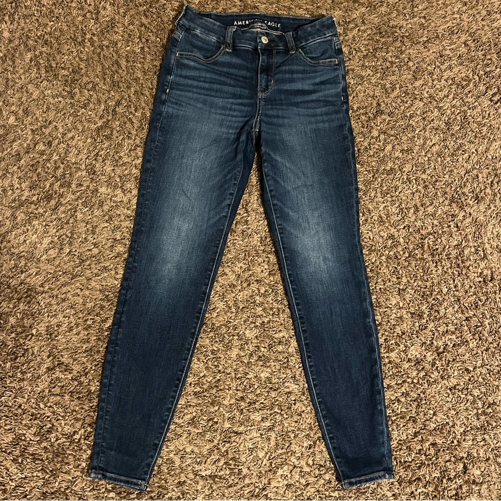 American Eagle Outfitters Blue Skinny Jeans Versatile Style